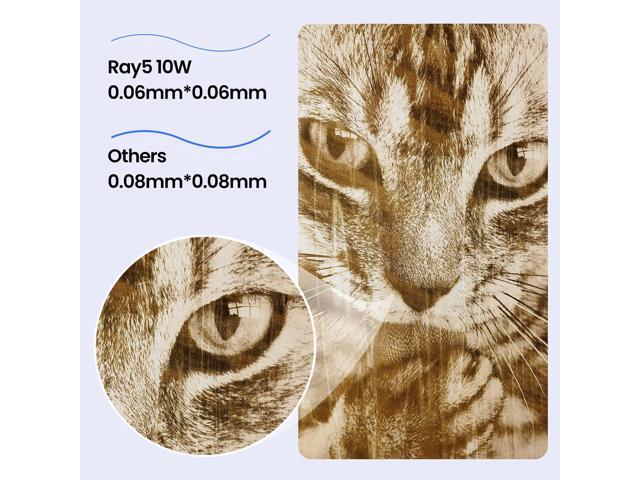 Longer Ray5 Engraver, Engraving Cutting Machine10W Output Power Engraving Cutting Machine, 32-bit Motherboard, Compressed Spot CNC, App Offline...