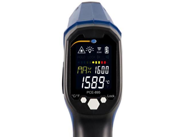 PCE-895 Digital Infrared Thermometer, USB Interface, -58 to 2912°F