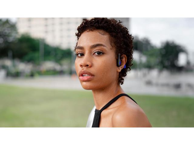 OPN Sound Mezzo+ Bluetooth Bone-Conduction Neckband Sports Headphones with Microphone Black and Blue OS8000BL - image 5