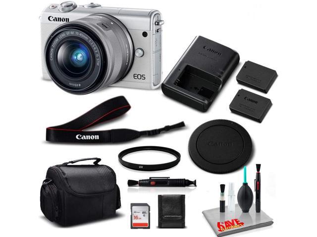 Canon M100 Camera 15-45 Lens (Kit Box)- Kit with 16GB- International Model