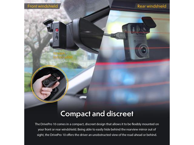 Transcend DrivePro 10 Car Video Recorder Dash Cam with Full HD 1080P 64GB Card ModleTS-DP10A-64G