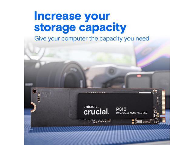 Crucial P310 4TB 2280 PCIe Gen4 3D NAND NVMe M.2 SSD Up to 7,100 MB/s Shift up to Gen4, with Acronis Offer, Internal Solid State Drive (PC) ...