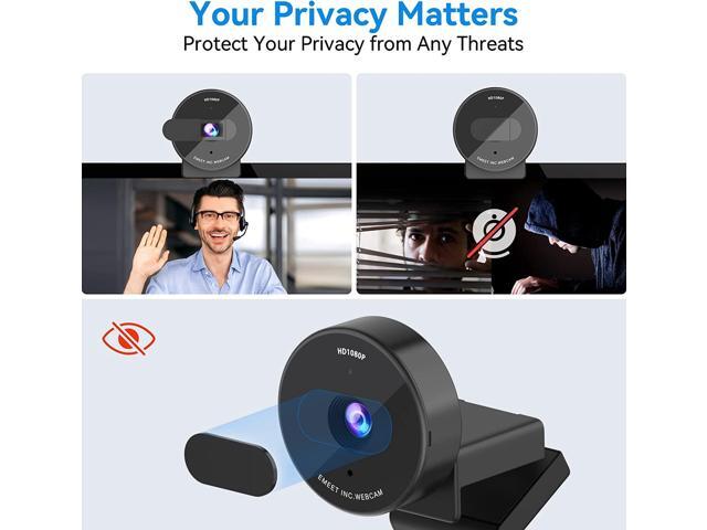 1080P Webcam - USB Webcam with Microphone & Physical Privacy Cover, Noise-Canceling Mic, Auto Light Correction, EMEET C950 Ultra Compact FHD Web...