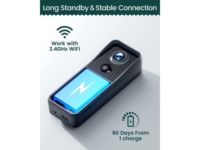 Video Doorbell Camera Wireless, EUKI Smart WiFi Door Bell Ringer Wireless with Camera, Voice Changer, Motion Detector, 1080P HD, Night Vision,...