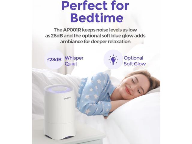 Small Air Purifier for Home Bedroom, Personal Desk Mini Air Purifier, Room Hepa Air Purifier Fresheners Cleaner for Dorm, Pets, Smoke, Desktop,...
