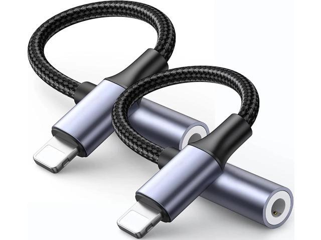 Lightning to 3.5mm Adapter, [ MFi Certified] iPhone Headphone Jack Adapter Lightning to Aux Audio Dongle Cable Compatible with iPhone 14 Pro/13/12...