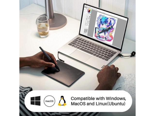HUION Inspiroy H430P OSU Graphic Drawing Tablet with Battery-Free Stylus 4 Press Keys, Compatible with Android, Linux, Windows and Mac