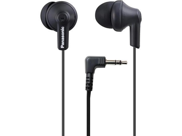 Panasonic ErgoFit Wired Earbuds, In-Ear Headphones with Dynamic Crystal-Clear Sound and Ergonomic Custom-Fit Earpieces (S/M/L), 3.5mm Jack for.