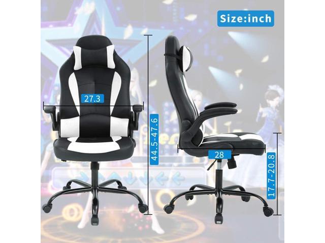 Massage Gaming Chair Ergonomic Office Chair High Back Desk Chair PU Leather Executive Chair with Lumbar Support Headrest Armrest PC Racing Computer...