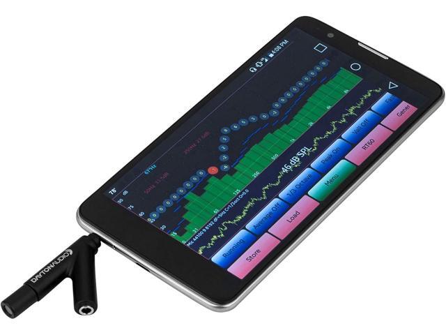 Dayton Audio iMM-6 Calibrated Measurement Microphone for iPhone, iPad Tablet and Android,Black