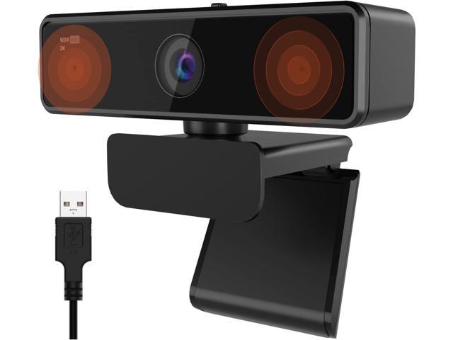 Photos - Webcam 2K  with Microphone, 1080P/60fps, 1440P/30fps, Dual Microphone with