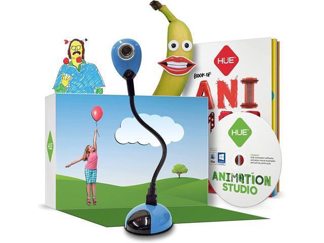 HUE Animation Studio: Complete Stop Motion Animation Kit HD Camera, Software and Book for Windows (Blue)