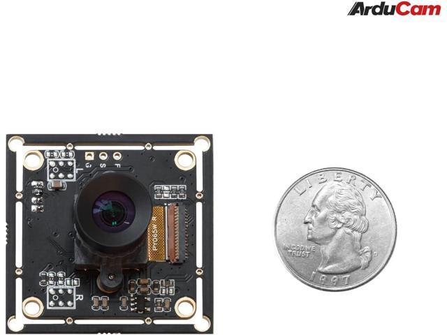 Arducam 100fps Mono Global Shutter USB Camera, 720P OV9281 UVC Webcam Module with Low Distortion M12 Lens Without Microphones, for Computer,...