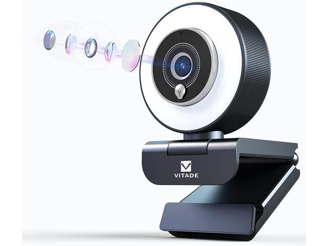 Photos - Webcam Streaming  with Adjustable Ring Light, Full HD 1080P  with Dua