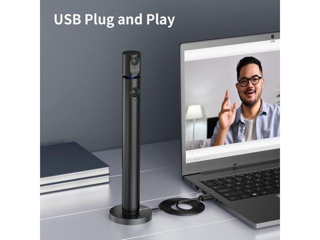 CZUR Halo X Pro Dual Webcam for PC, 1080P Web Camera with Microphone, USB Camera for Computer, 90° View, Plug & Play, Compatible with Windows & Mac,...