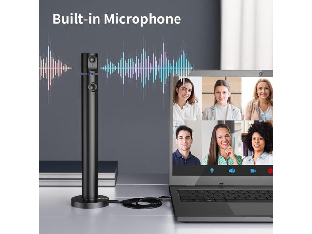 CZUR Halo X Pro Dual Webcam for PC, 1080P Web Camera with Microphone, USB Camera for Computer, 90° View, Plug & Play, Compatible with Windows & Mac,...