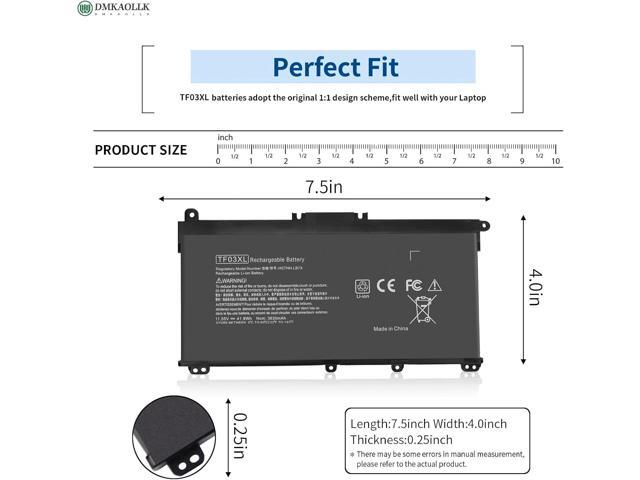 TF03XL for HP Battery 920070-855,TF03XL Battery for HP Pavilion 15-cc1xx 15-cc5xx 15-cc0xx 15-cc665cl 15-cc563st 15-cc123cl 15-cd0xx 14-bf,TF03041...