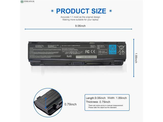 PA5024U-1BRS Battery for Toshiba Satellite S75 P75-A7200 P75-A7100 S855-S5378 S855D-S5148 C75D C875 C850 L800 C55T-A C55-A5220 C55-A5300 C55-A5302...
