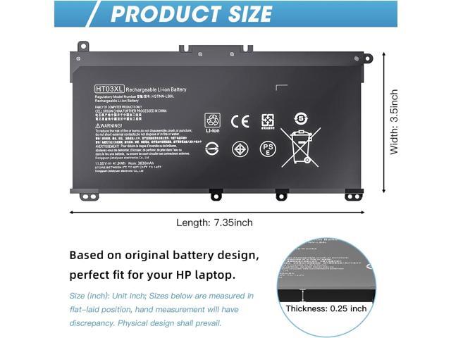 HTO3XL Laptop Replacement L11119-855 HT03XL Battery for HP Pavilion 15-CS3073CL 15-CU0058NR 15Z-CW100 15-CS3153CL 15T-CS200 15-CS0XXX 15-CS2064ST...