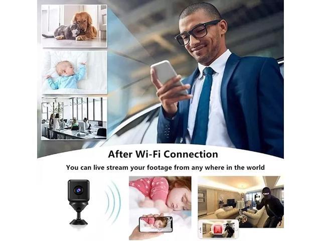 4K Spy Camera Hidden Camera, UHD WiFi Wireless Mini Camera/Battery Operated Nanny Cam/Small Camera for Home Security/Indoor Camera with Motion...