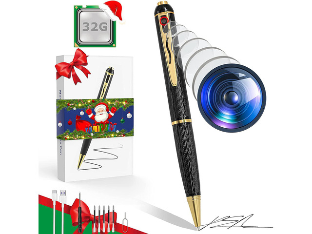 Fast Charger 1080P Full Hidden Camera, 300mins Long Battery Life Loop Recording Spy Camera, 90° Angle Lens Spy Pen Camera, Nanny Cam Portable for...