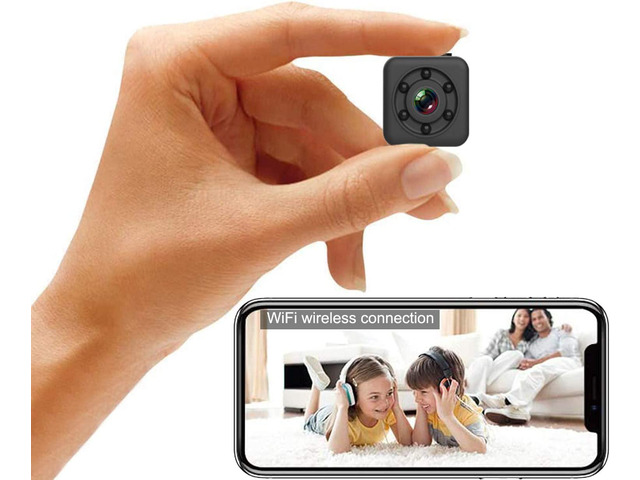 Mini Spy Camera 1080P Full HD Hidden Camera via Wireless WiFi Connection and App Control, Cop Cam with Audio and Video Magnetic Waterproof Night...