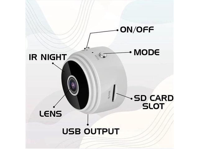 Mini 1080p HD Wireless Magnetic Security Camera, Mini Camera, Wireless WiFi Motion Detects Magnetic Camera, Mini WiFi Spy Camera HD 1080p Wireless...