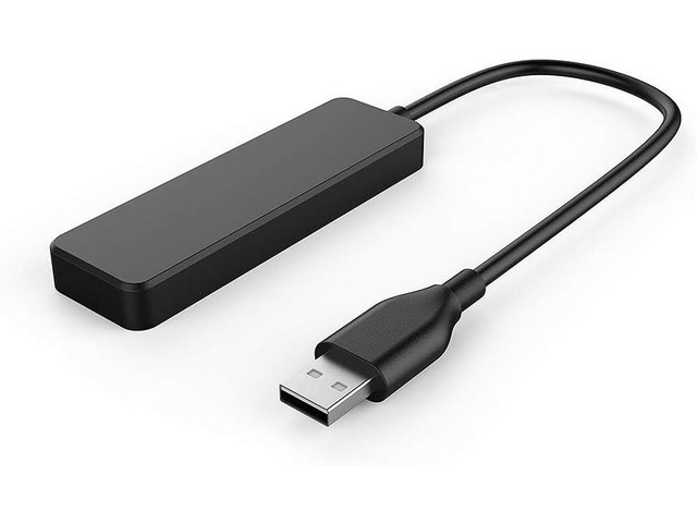 USB Hub, USB Splitter,USB 4-Port Adapter,USB Extender for for Laptop, PC, MacBook, Mac Pro, Mac Mini, iMac, Surface Pro and More (Black-USB 2.0/1m)
