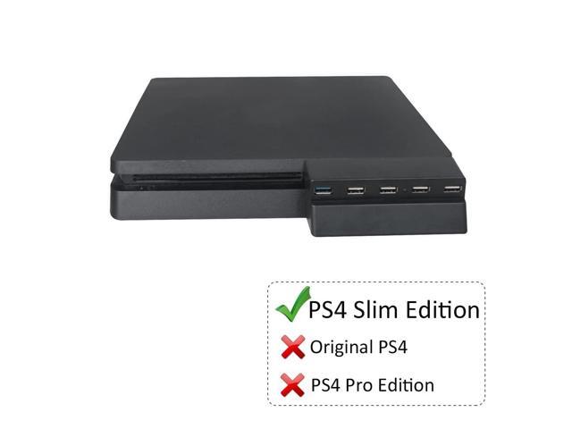 Bealuffe USB Hub for PS4 Slim, USB Extender Expander Extra USB Ports USB Splitter for Sony Playstation PS4 Slim (Only Fit PS4 Slim, NOT Fit PS4)