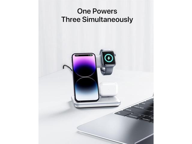 Intoval Charging Station for Apple iPhone/iWatch/Airpods, 3 in 1 Wireless Charger for iPhone15/14/13(Pro, Pro Max) 12/11/XS/XR,...
