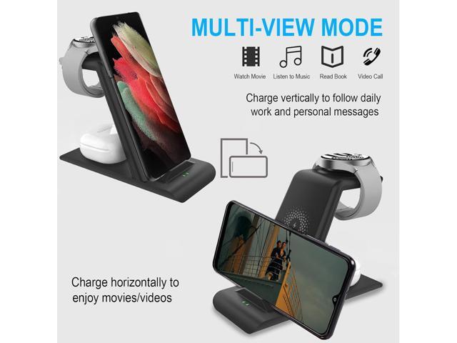 Wireless Charging Station for Samsung Wireless Charger Stand Magnet Galaxy Watch 6 40/44/43/47/5 Pro/4/3 Active 2/1 Galaxy...