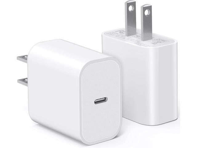 LCGENS USB C Wall Charger, 2-Pack 20W Fast Charger Block, Type C PD Power Delivery Charging Block Plug for iPhone 11/12/13/14/15/16/Pro Max,...