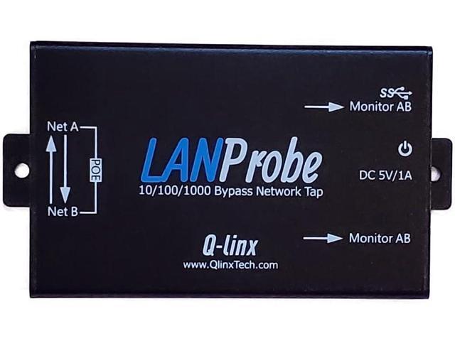 LANProbe 10/100/1000 Gigabit Ethernet/USB Bypass Network Tap