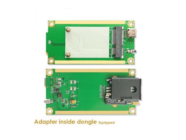 EXVIST 4G LTE Dongle W/EC25-EUX Mini PCIe IoT/M2M-optimized LTE Cat 4 Module W/SIM Card Slot Industrial Grade