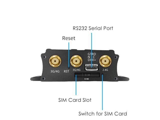 EXVIST 4G LTE WiFi Router with SIM Card Slot, Industrial 4G LTE Router with EC25-J, RS232, VPN, External Antennas for Smart Home, Video...