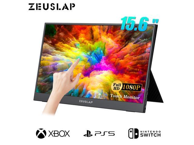 ZEUSLAP ZP15T Ultrathin 15.6 Inch Touchscreen Portable Monitor, 1080P Touch Function USB-C + HDMI-Compatible Port IPS Screen Portable Gaming LCD.