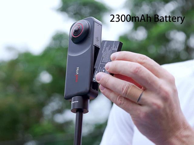 PilotPano 360 Action Camera Waterproof with 5.7K 360 Active HDR Video,3.1' Touchscreen,CMOS sensors,Support 4K, 60FPS,for AI Editing, Live...