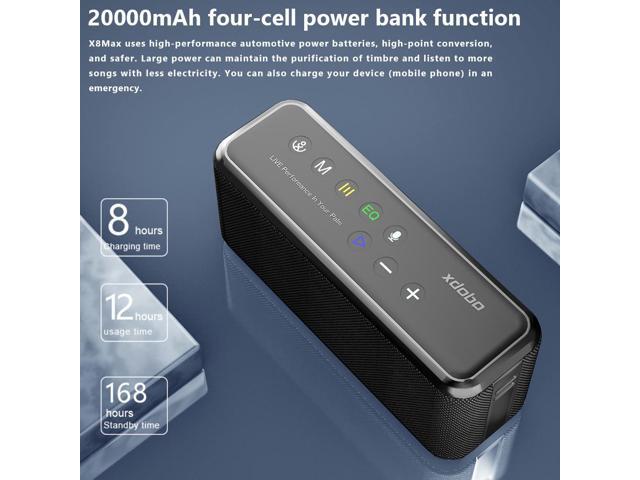 Binygo X8 Max 100w Wireless Bluetooth Speaker Super High Power Deep Bass 360° surround Home Outdoor Portable Wireless Speakers