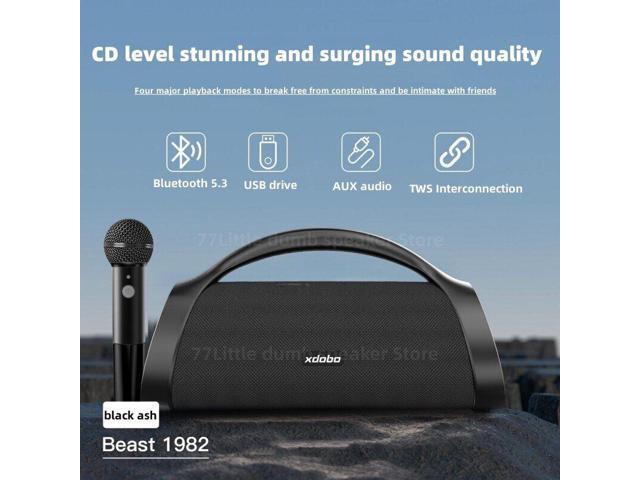 Binygo Beast 1982 120W High Power Bluetooth Speaker Outdoor Subwoofer Portable Wireless Music Player TWS Audio With Microphone