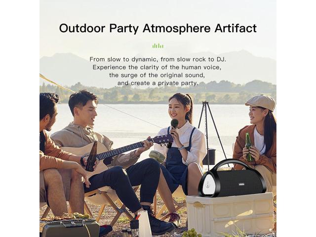 Binygo Beast 1982 120W High Power Bluetooth Speaker Outdoor Subwoofer Portable Wireless Music Player TWS Audio With Microphone