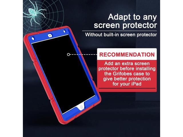 Grifobes for iPad 9th Generation Case, iPad 8th/7th Generation Case 2021/2020/2019, Heavy Duty Shockproof Rugged Protective 10.2' Cover with Stand...