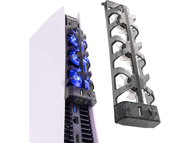 PS5 Cooling Fans, PlayStation 5 Cooling Fan Compatible with PS5 Discs Edition and Digital Edition (NOT for PS5 Slim/PS5 Pro)