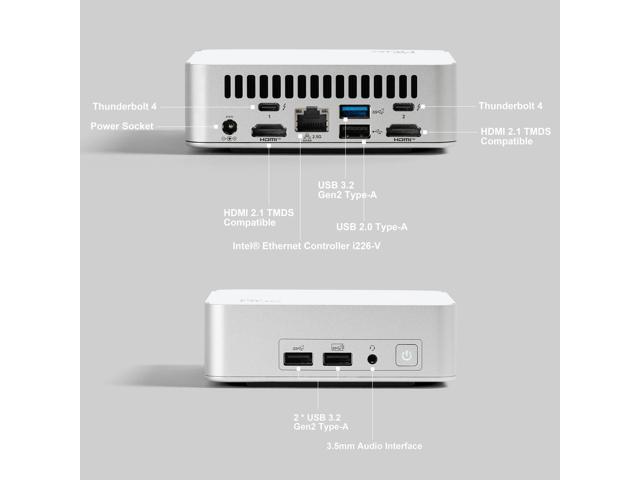 Intel NUC 13 Vivid Canyon Mini PC NUC13VYKi7 Desktop Computer/HTPC 13th Gen. Intel Core i7-1360P,12 Processor Cores (4P+8E), 16 threads,Wi-Fi 6E,...