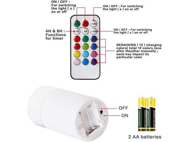 Goldprice LED Candle Lights 3 Pack Flameless Candles Flickering Battery Operated Candles LED Candles Lamp with Remote Control & Timer