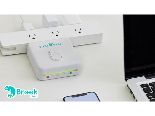 Brook Livin WIRECARE - Self-Exam Socket, Electrical Outlet, Receptacle, Wiring, LED Lights Show Socket Safety Status, Measure Resistance, Fire...