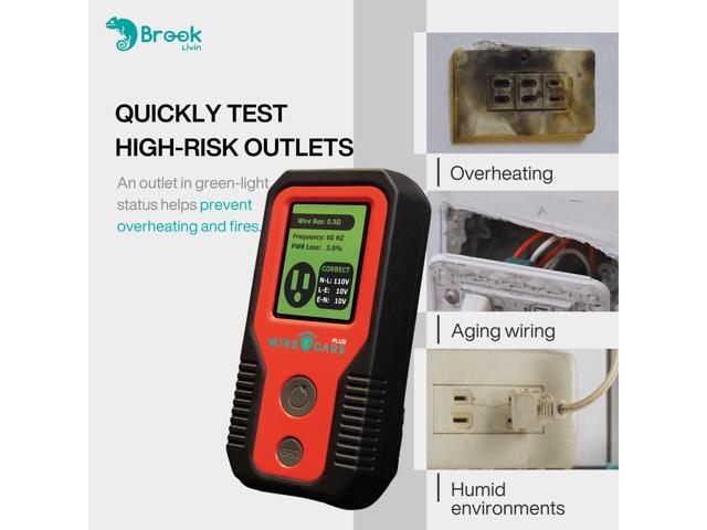 Brook Livin Wirecare Plus Fire Prevention Device Fire Safety Detection, Early Warning Device, Electrical Fire Protection for Home Appliances,...