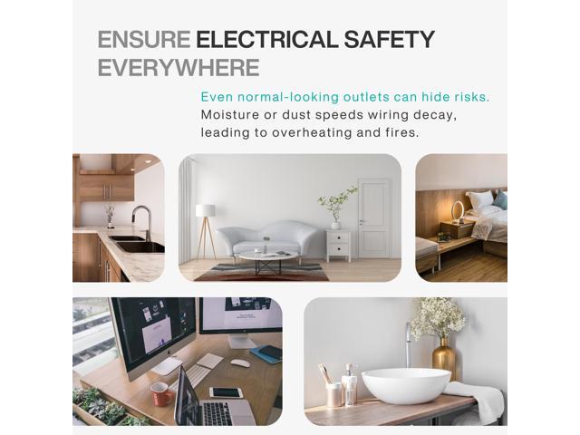 Brook Livin Wirecare Plus Fire Prevention Device Fire Safety Detection, Early Warning Device, Electrical Fire Protection for Home Appliances,...