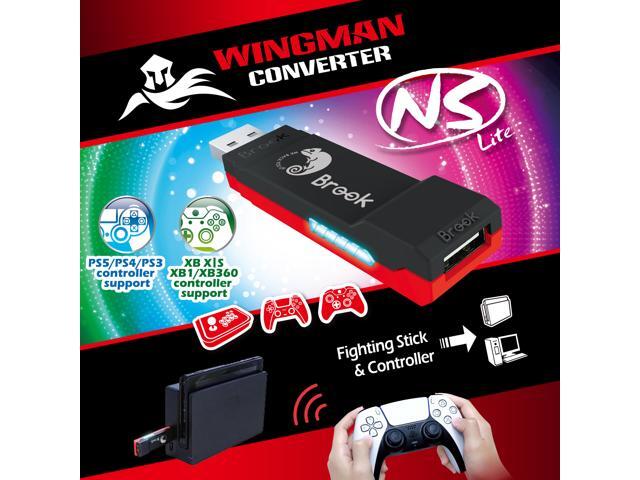Zeroplus Brook Wingman NS Lite Converter- Support Xb Series X/S/One/360, PS5/PS4/PS3, Xb Elite 1/2, NS Pro Controllers on NS, NS 2 & PC Gaming...