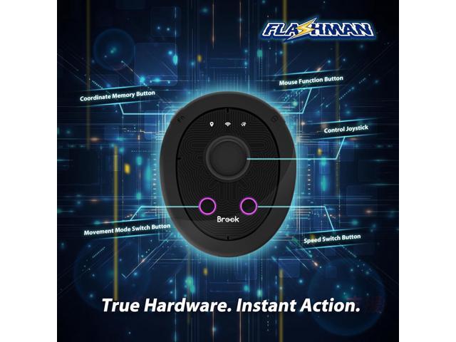 Brook Flashman Virtual GPS Joystick for iPhone, Bluetooth Location Controller with Teleport, Smart Roaming, Route Cruise, Coordinate Sharing, No...