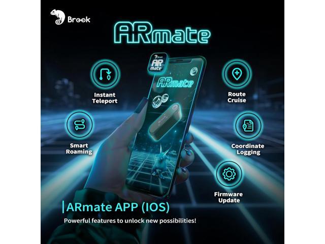 Brook Gaming AR Mate: Portable AR Games Accessory for Pokemon GO, Monster Hunter, Pikmin Smart Roam, Quick Catch, Fast Spin, App Controlled...
